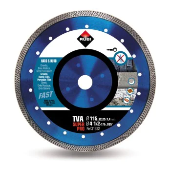 Диамантен диск - Rubi, Turbo Viper TVA SuperPro, за сухо рязане на керамика и порцелан, 31932