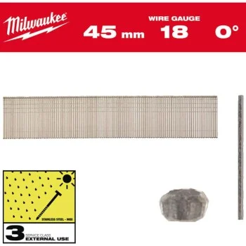 Пирони за такер - Milwaukee, галванизирани 18G 45 мм, 4932459130
