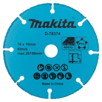 Диск за рязане - Makita, 76x10mm, D-78374