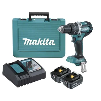 Акумулаторна ударна бормашина - Makita, DHP484RTE, 18V, DHP484RTE
