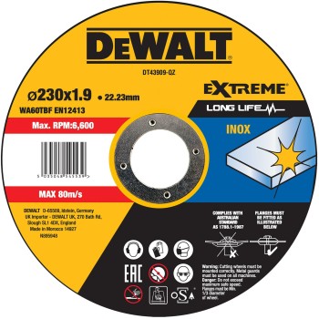 Диск за рязане на метал и инокс - DeWALT, DT43909-QZ, DT43909-QZ