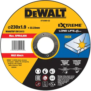 Диск за рязане на метал и инокс - DeWALT, DT43909-QZ, DT43909-QZ