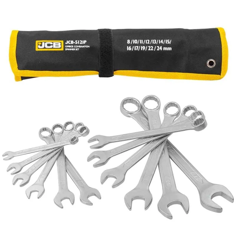 Комплект звездогаечни ключове - JCB, 12 бр., 8-24 мм, JSB-5121P