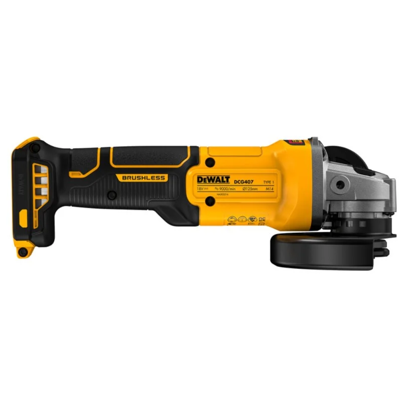 Акумулаторен ъглошлайф - DeWALT, DCG407N, 18V 125 мм, DCG407N