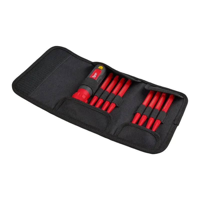 Insulated Multi-bit Screwdriver - Milwaukee, VDE, in case, 4932493657