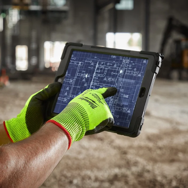 Работни ръкавици - Milwaukee, Hi-Vis Cut E, размер 9, 4932479933