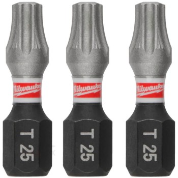 Ударни битове Milwaukee SHOCKWAVE™ IMPACT DUTY TORX TX25, 25 мм, 3 бр., 4932500364
