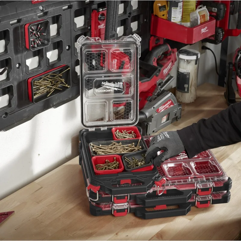 Магнитен контейнер - Milwaukee, PACKOUT, 10x10 см, 4932493380