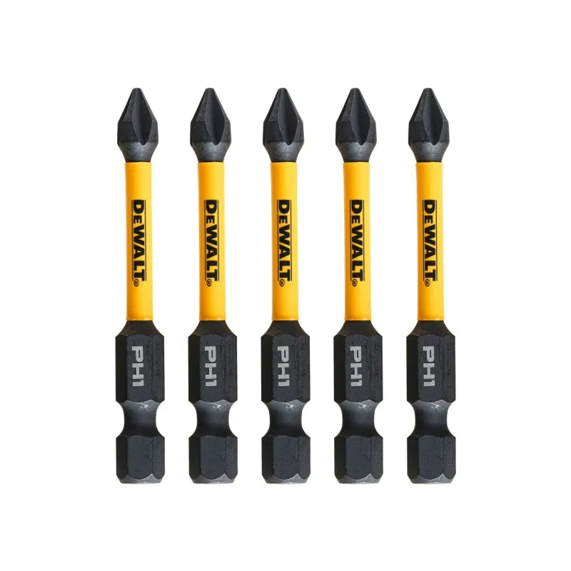 Комплект ударни битове - DeWALT, PH1, 57 мм, 5 бр., DT7997T-QZ