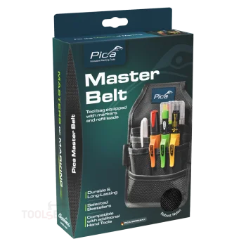 Чанта за колан с маркери - PICA, Master Belt, найлон, с маркери и резервни стифтове, 5 части, 55060