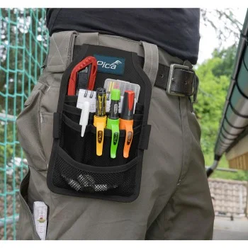 Чанта за колан с маркери - PICA, Master Belt, найлон, с маркери и резервни стифтове, 5 части, 55060