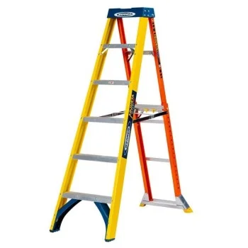 Стъпална стълба Wernerco Adjusta Step 6 стъпала, алуминий и фибростъкло, 150 кг, 075074