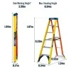 Стъпална стълба Wernerco Adjusta Step 6 стъпала, алуминий и фибростъкло, 150 кг, 075074