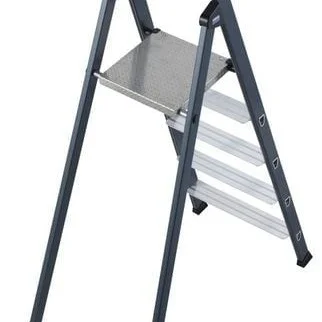 Алуминиева стояща стълба с площадка Krause SePRO S 4+1, елоксирана, 1,05 м, 150 кг, 124197