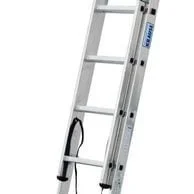 Двусекционна алуминиева стълба Krause CORDA 2x8 професионална, 150 кг, 030283