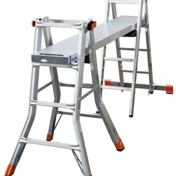 Телескопична алуминиева стълба Krause TELE MATIC 4x4, 150 кг, 129956