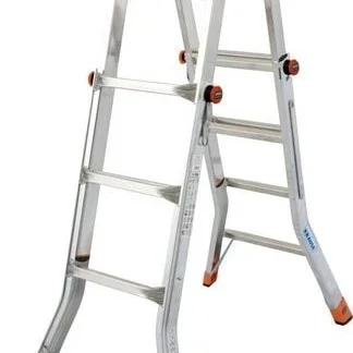 Телескопична алуминиева стълба Krause TELE MATIC 4x4, 150 кг, 129956