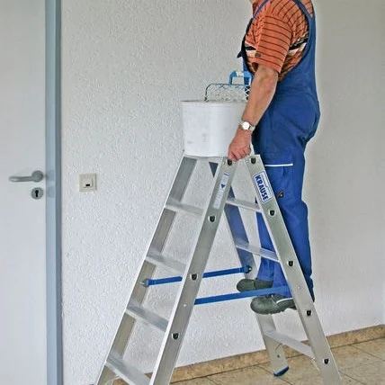 Двустранна алуминиева стълба Krause STABILO Стояща 2x5, 1,30 м, 150 кг, 124739