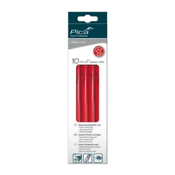 Дърводелски молив - Pica Classic 540, овален, 24 см, графит 2H, 540/24-10