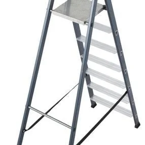Алуминиева стояща стълба с площадка Krause SePRO S 6+1, елоксирана, 1,50 м, 150 кг, 124210