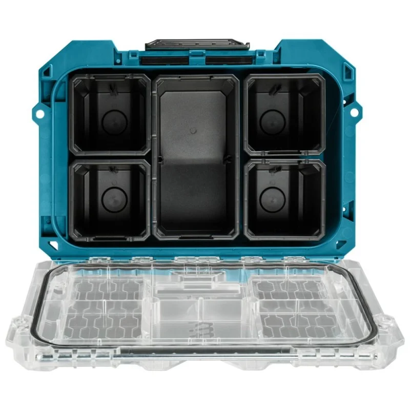 Органайзер Makita MAKTRAK P-91067 с прозрачен капак, 8,55 л, 5 кутии