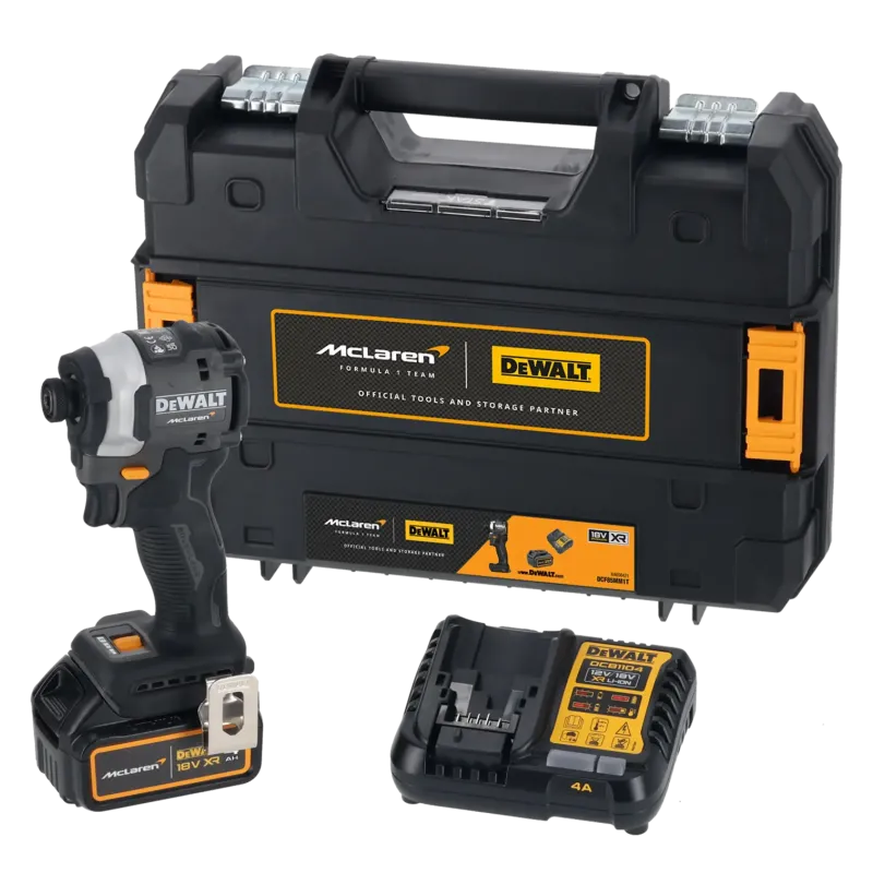 DeWalt DCF86MP1T-QW Cordless Impact Driver, McLaren F1 XR, 18 V, 206 Nm