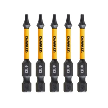 DeWalt Extended Impact Bits, T10, 57 mm, 5 Pieces, DT7393T-QZ