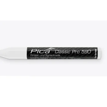 Лесовъдска и сигнална креда - Pica Classic 590 PRO, бяла, шестостенна, 12 x 120 мм, 590/52