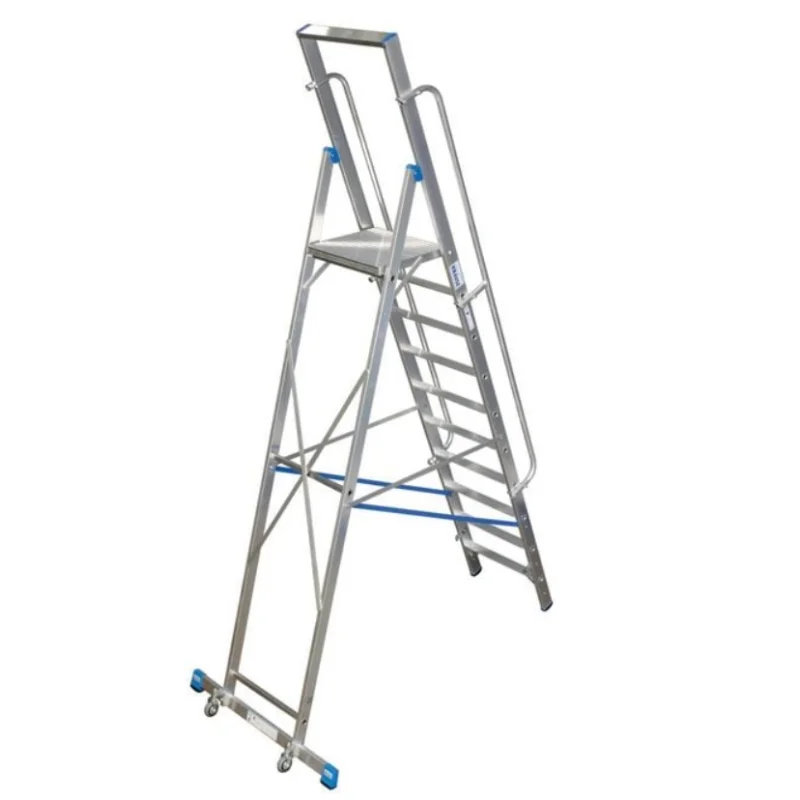 Складова стълба с платформа Krause STABILO, 10 стъпала, платформа 2,35 м, 150 кг, 127808