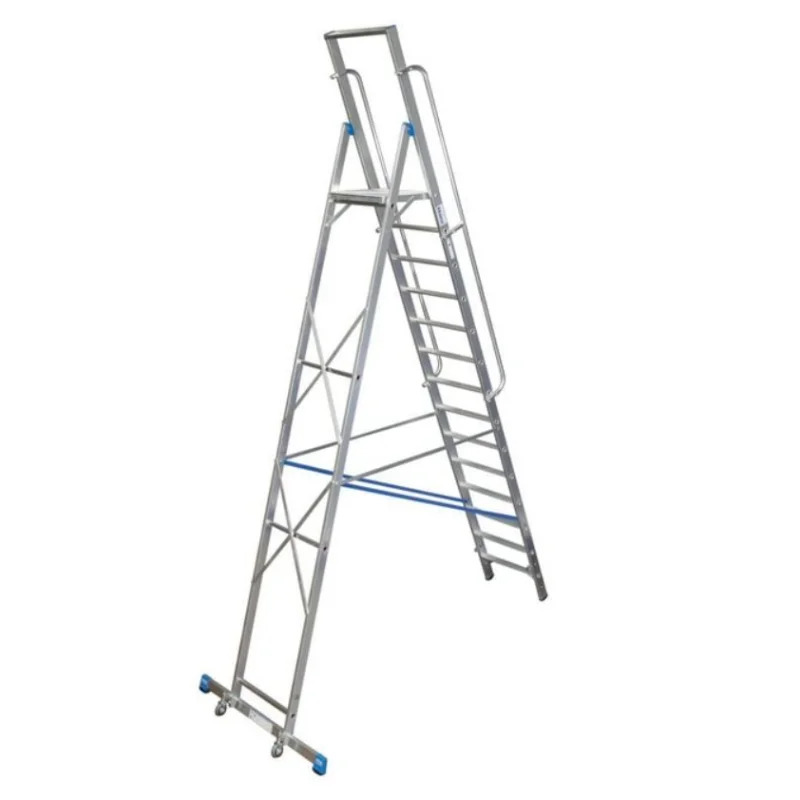 Складова стълба с платформа Krause STABILO, 14 стъпала, платформа 3,30 м, 150 кг, 127846