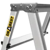 Двустранна алуминиева стълба Drabest 2x4, 0,80 м, 125 кг
