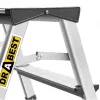 Двустранна алуминиева стълба Drabest 2x2, 0,40 м, 125 кг