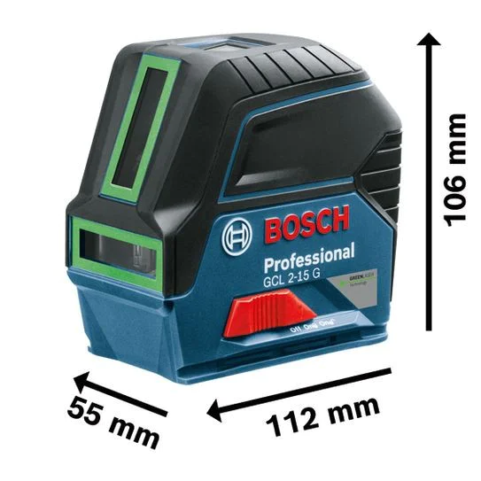 Bosch GCL 2-15 G 0601066J00 Combined point and line laser