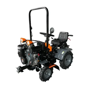 Мини трактор Evotools Plus Ride-On 4x4 R1200, 12 HP дизелов двигател и фрези 1050 мм