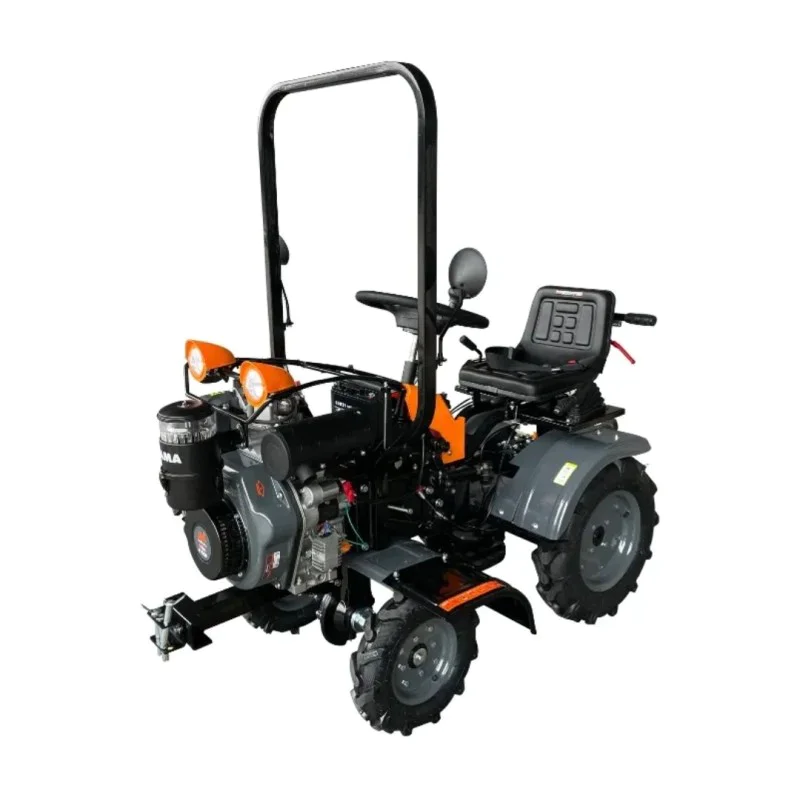 Мини трактор Evotools Plus Ride-On 4x4 R1200, 12 HP дизелов двигател и фрези 1050 мм