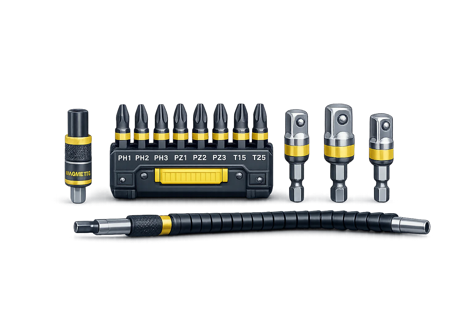 Attachments for screwdriver