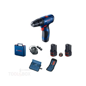 Акумулаторен ударно-пробивен винтоверт Bosch GSB 120-LI Professional, 12 V, 30 Nm, 2 x 2,0 Ah, куфар