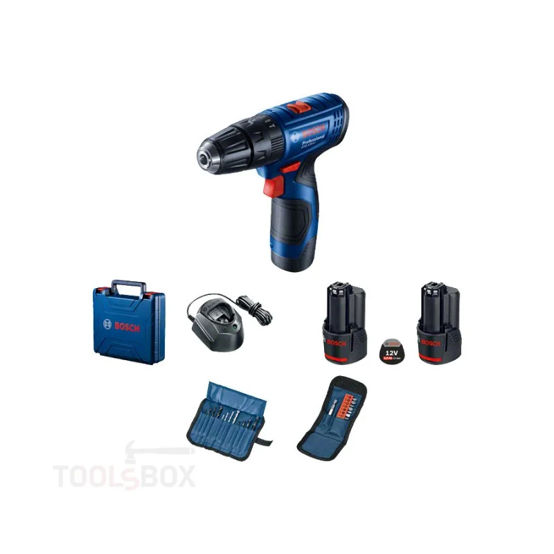 Cordless Impact Drill Driver Bosch GSB 120-LI Professional, 12 V, 30 Nm, 2 x 2.0 Ah, Case