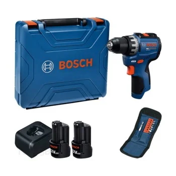 Bosch PRO GSR12V-31 Cordless Drill Driver, 12V, 31 Nm, 2x2.0 Ah, charger, case and 11 bits