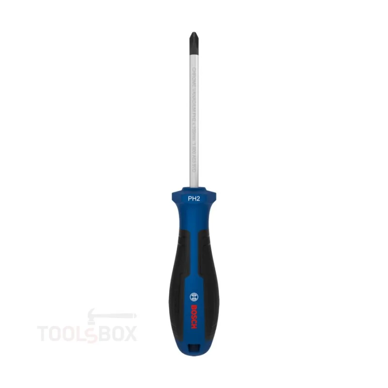 Screwdriver Bosch Professional 1600A039T4, PH2 x 100 mm, Chrome Vanadium