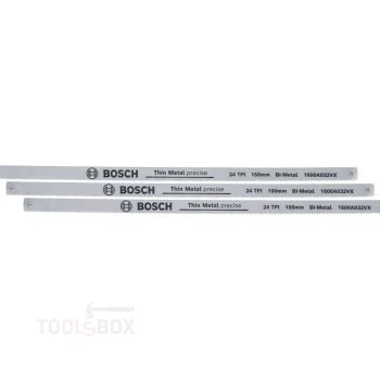 Ножове за ножовка Bosch 1600A03AC9, 150 мм, 3 бр., 24 TPI
