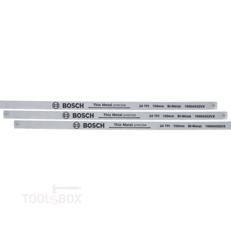 Ножове за ножовка Bosch 1600A03AC9, 150 мм, 3 бр., 24 TPI
