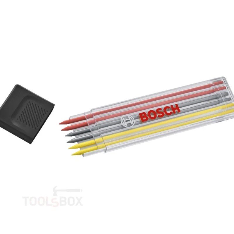 Pencil Lead Refills - Bosch Multicolor, 2.8 mm, 6 pcs, 1600A03AL5