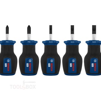 Комплект къси отвертки - Bosch PRO, PH/SL, 5 части, 1600A03HU6