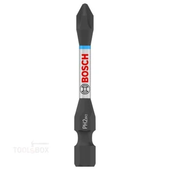 Bosch PRO Impact PH2 Screwdriver Bits, 55 mm, 15 Pieces, 2608522523