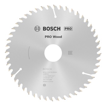 Circular Saw Blade - Bosch PRO Wood, 165 x 30 mm, 48 teeth, fine cut, 2608641175