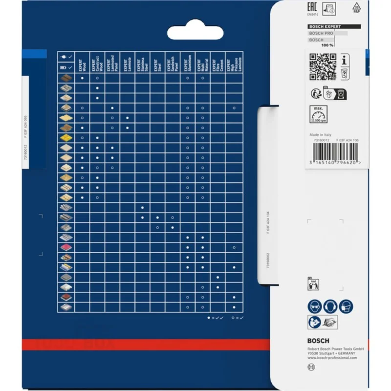 Bosch EXPERT for Aluminium Circular Saw Blade 165 x 30 mm, 52T, 2608644096