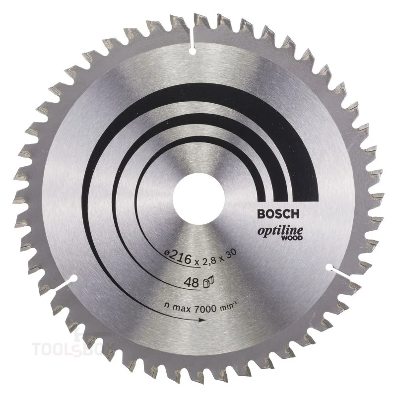 Bosch Optiline Wood Circular Saw Blade 216 x 30 mm, 48T, 2608640641