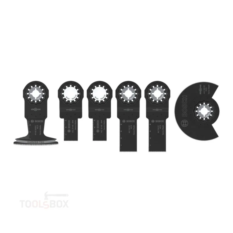 Bosch Starlock Multi-Tool Blade Set, 6 Pieces, 2608669334