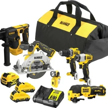 Комплект акумулаторни машини - DeWALT, 12 V XR, 6 части, DCK611P1D2-QW